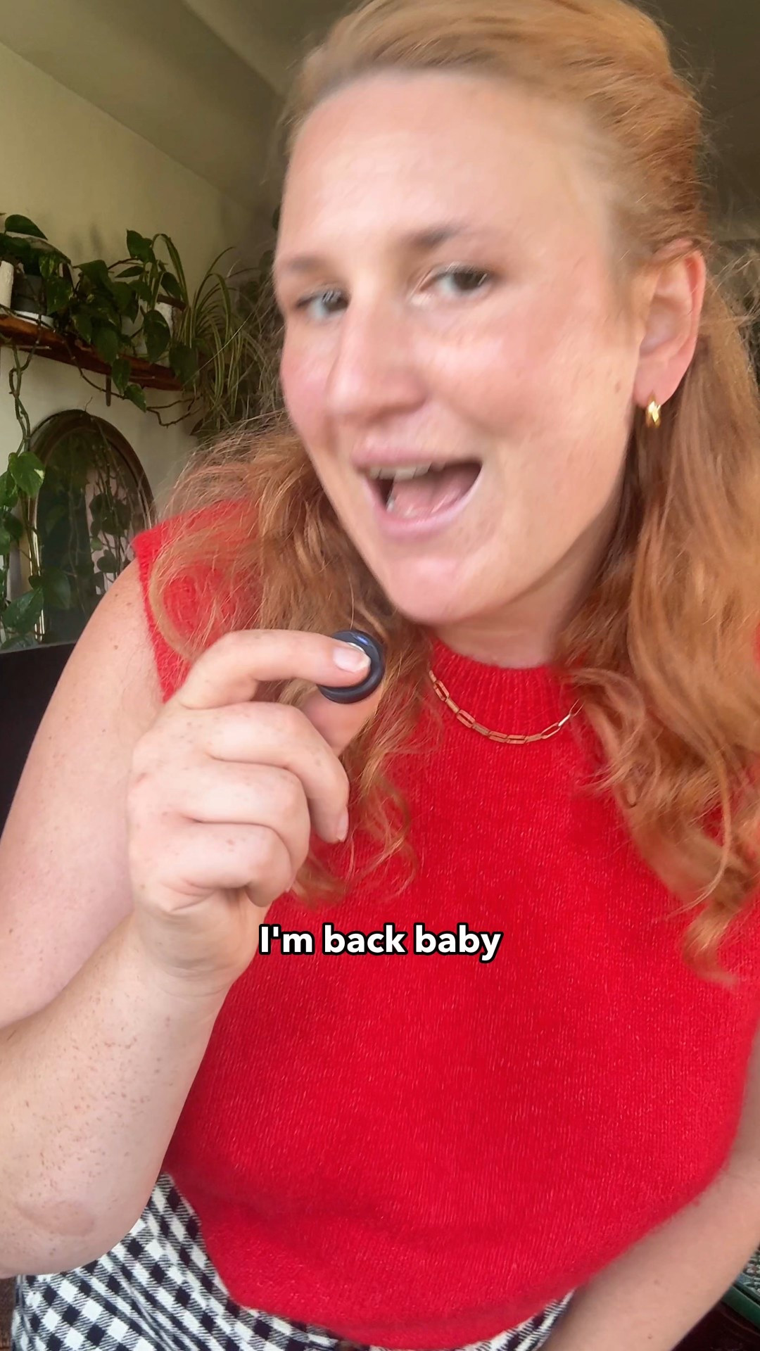 Found the perfect pair of gingham checkered pants for fall. This is by Sezane. I'm also wearing a red sweater vest perfect transition fall outfit for curvy girls. #sezane #fall #gingham #size14 #curvy 

#LTKSeasonal #LTKMidsize #LTKFallSale