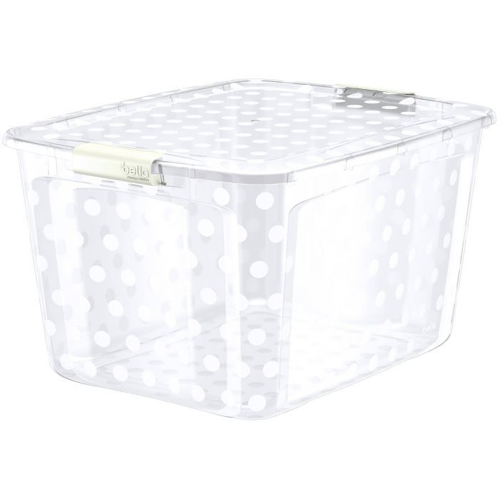 Bella Storage Solution 80qt Utility Storage Bin Clear | Target