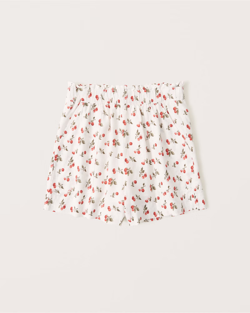 Linen-Blend Pull-On Shorts | Abercrombie & Fitch (US)