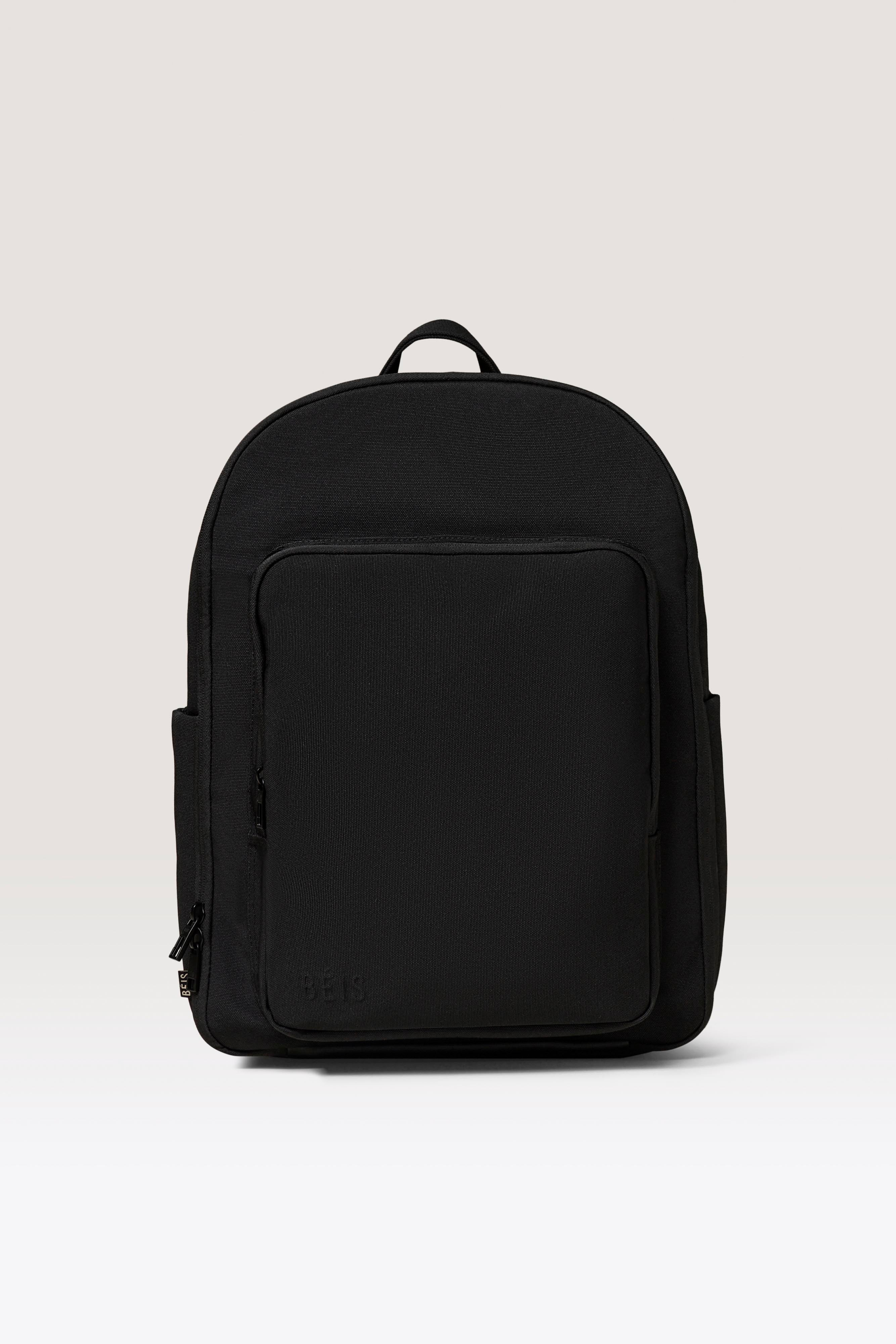 BÉIS ‘The Backpack’ in Black - Black Travel & Laptop Backpack | BEIS