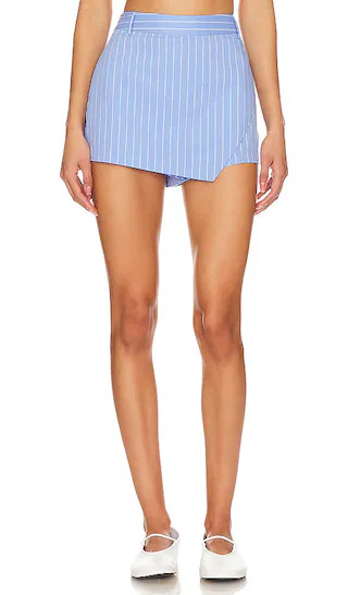 Oxford Mini Skirt in French Blue | Revolve Clothing (Global)