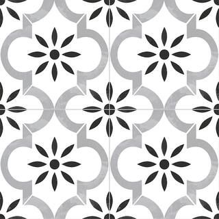 Azila Encaustic 8 in. x 8 in. Matte Porcelain Floor and Wall Tile (5.16 sq. ft./Case) | The Home Depot
