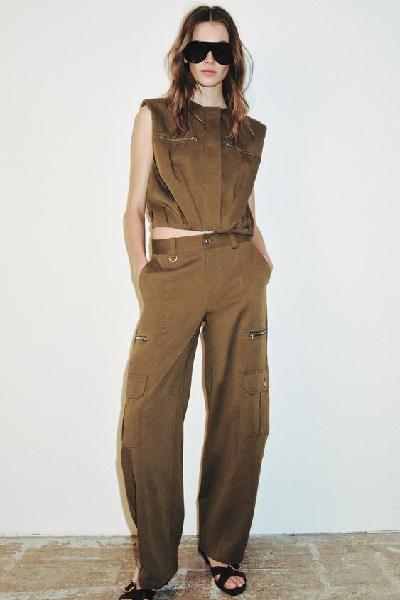 BARREL CARGO POCKET PANTS | Zara US