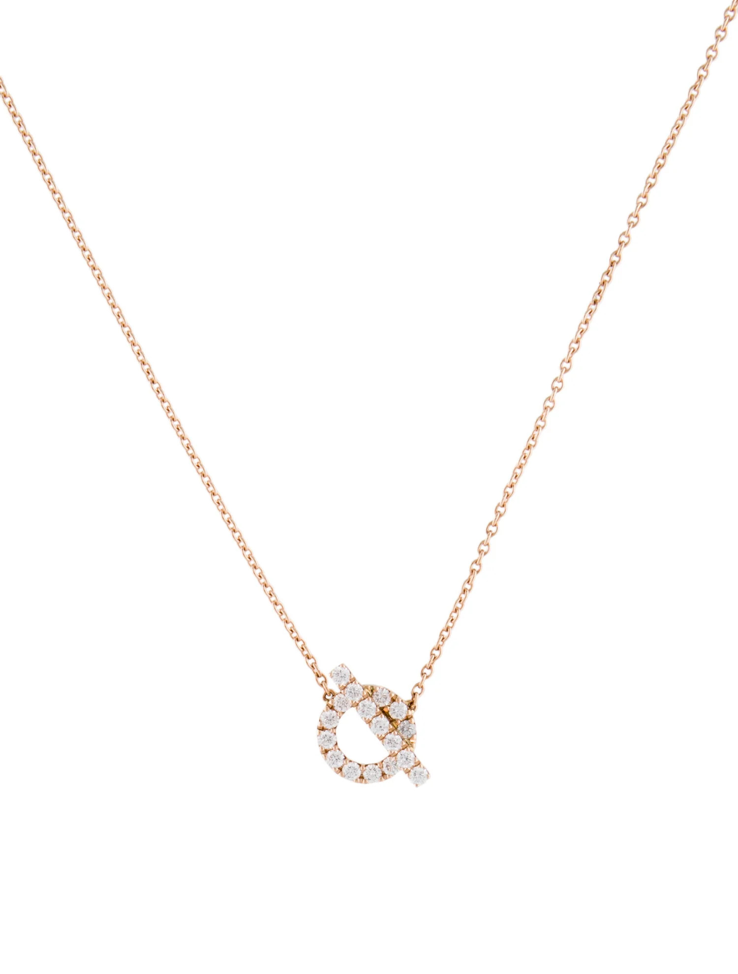 18K Diamond Finesse Pendant Necklace | The RealReal