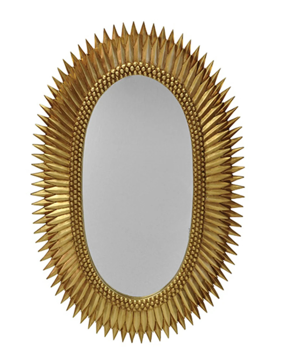Rita Gilded Oval Mirror | House of Blum