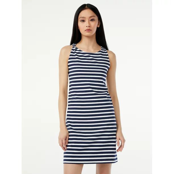 Free Assembly Women's Mini Tank Dress with Twist Accent - Walmart.com | Walmart (US)