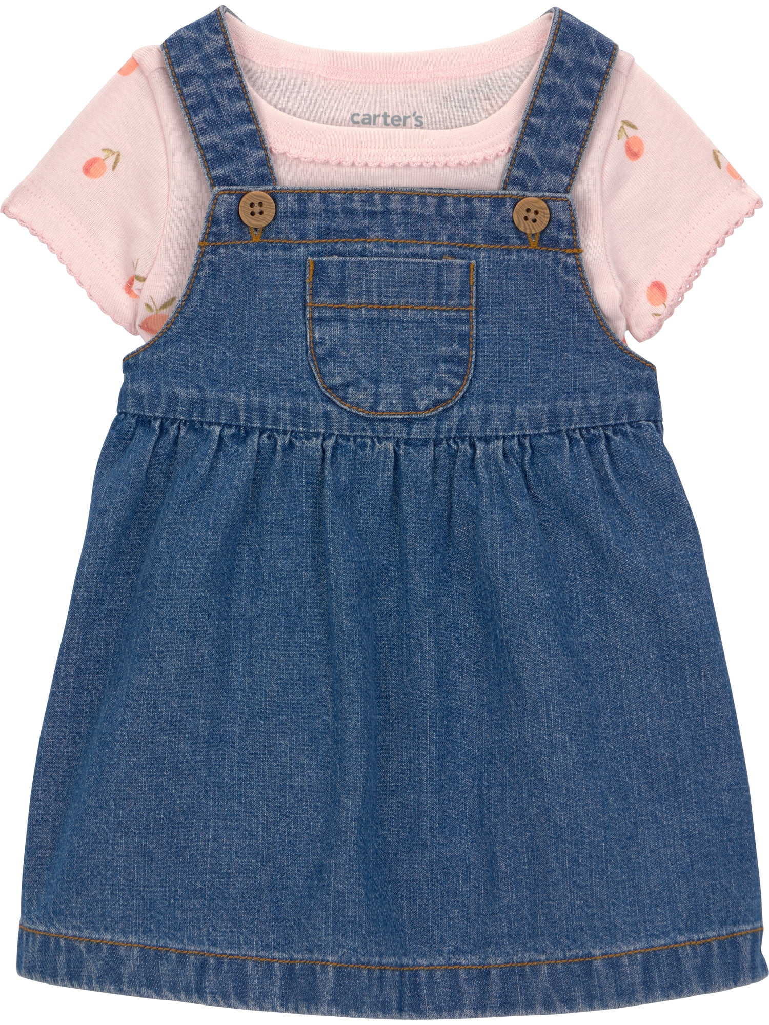 Carter's Child of Mine Baby Girl Dress Set, 2-Piece, Sizes 0/3-24 Months | Walmart (US)