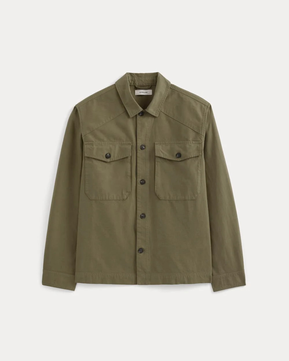 Men's Utility Shirt Jacket by Everlane in Olive, Size L | Everlane