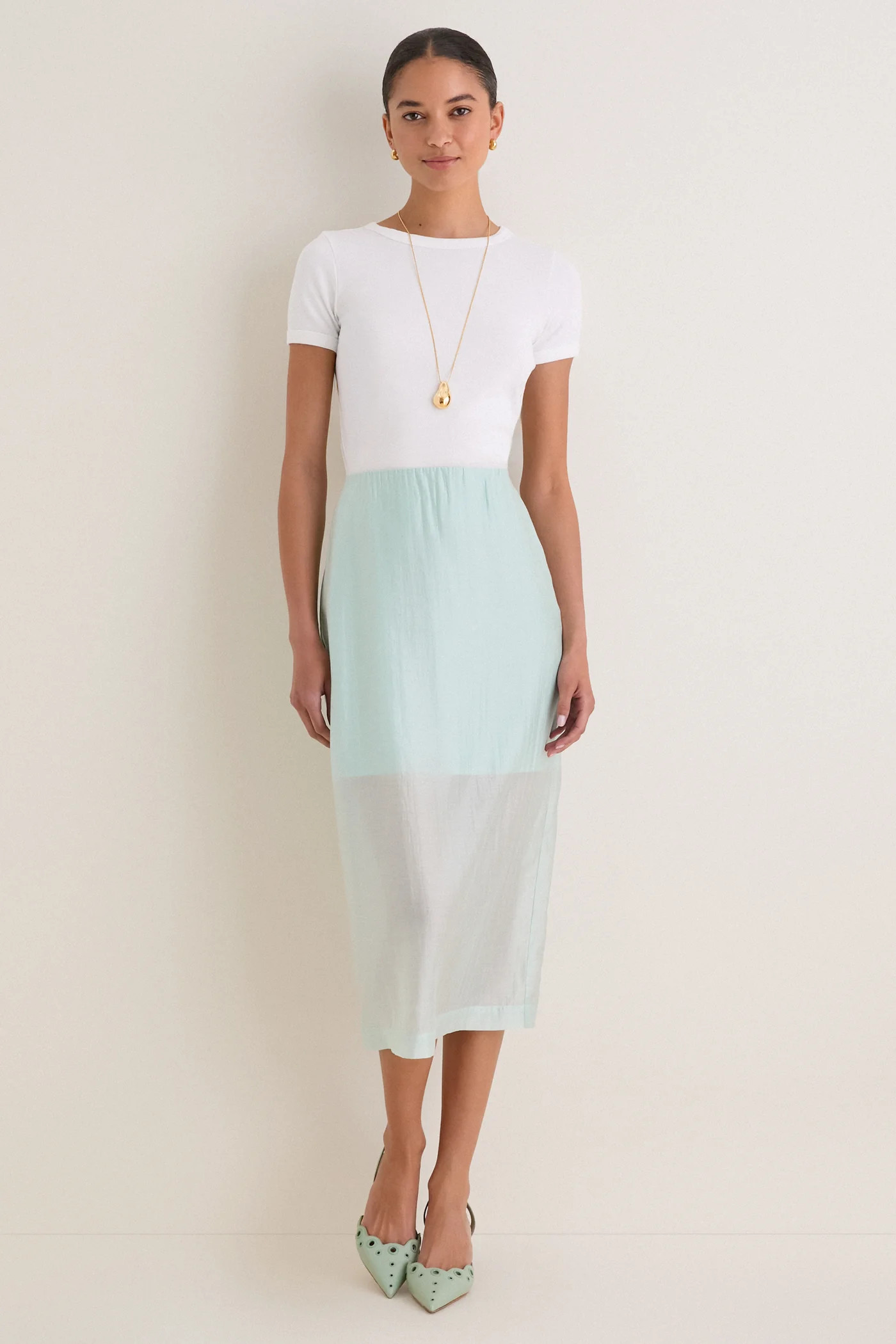 Mist Organza Christy Skirt | Tuckernuck (US)