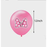 Pink Minnie Mouse Balloons 12-Inch Party Decorations, 10 Pcs | Etsy (US)
