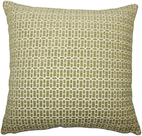 The Pillow Collection Qiao Geometric Bedding Sham Kiwi, Euro/26" x 26" | Amazon (US)