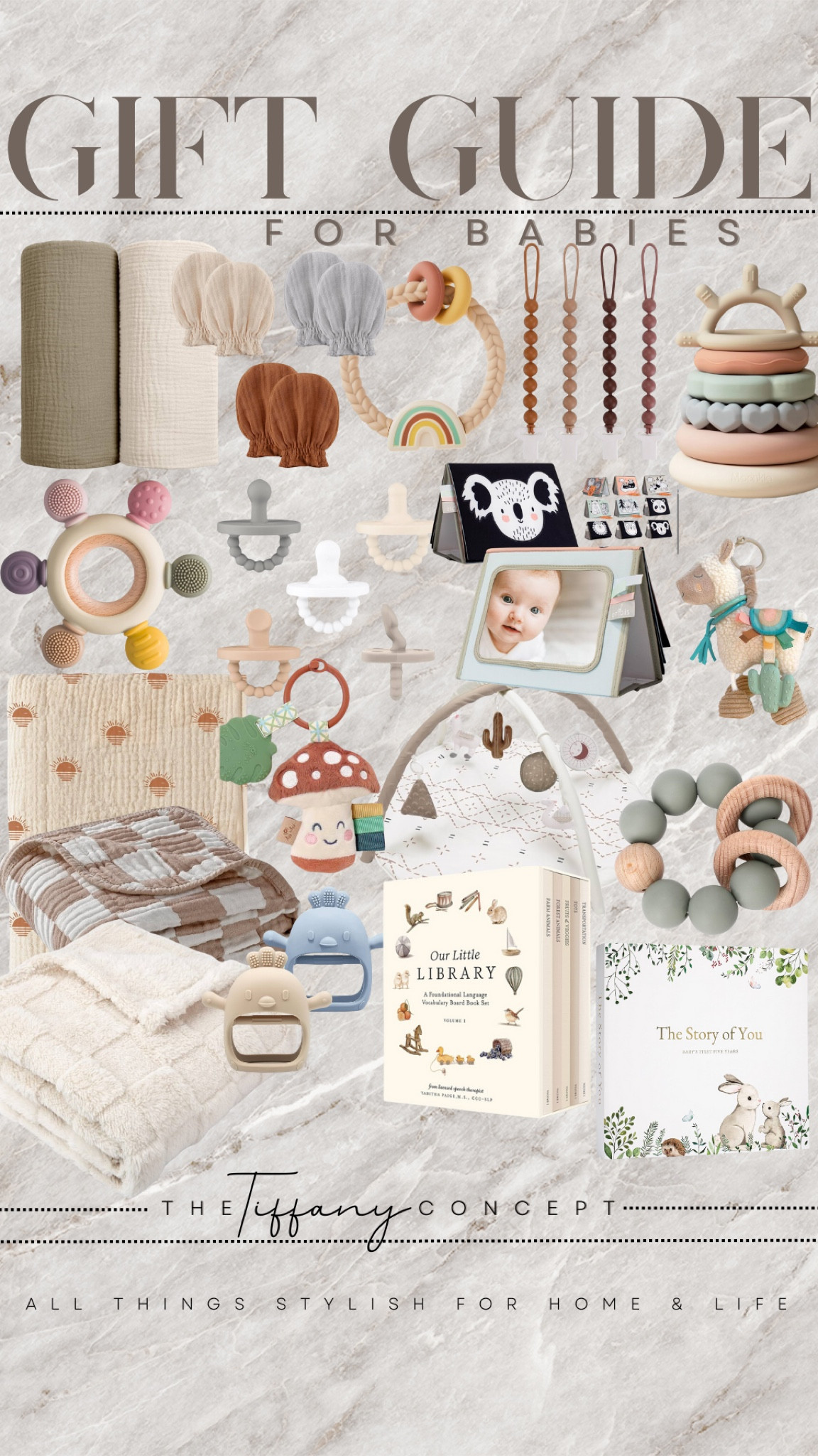 Great gift ideas for your NEUTRAL BABY! Blankets, pacifiers, toys, books and so much more! Give the baby in your family the best gifts while not overstimulating them with overwhelming colors! 

#LTKGiftGuide #LTKFamily #LTKBaby