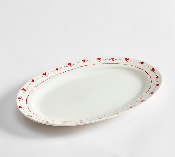 Painted Hearts Serving Platter | Pottery Barn (US)