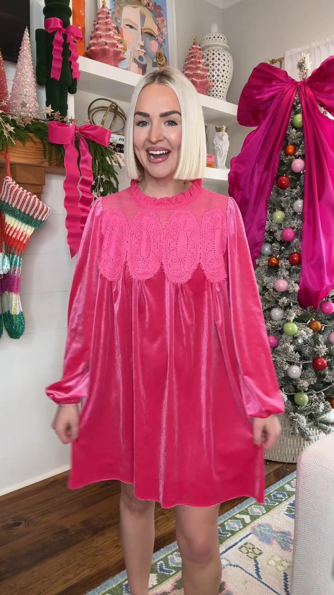 Pink velvet dress (small) / red and green Jackie o cardigan (small) / pink and brown free people inspired set (size XS, wish I got small) / lavender sweater skirt set (small) 

Amazon holiday style / Amazon Valentine’s Day dress / Amazon velvet dress 

#LTKHoliday #LTKPetite #LTKFindsUnder50