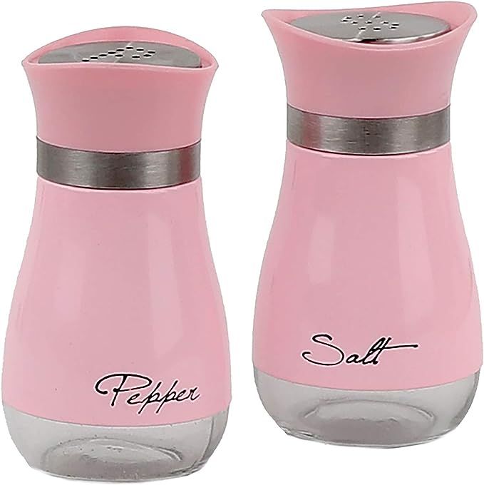 Servette Home Basic Salt & Pepper Shakers - Pink | Amazon (US)