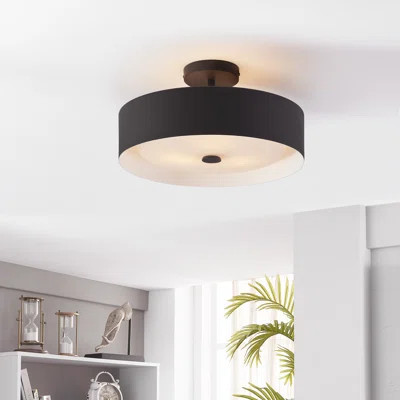 Hud 1-Light 15.75" Semi Flush Mount | Wayfair North America