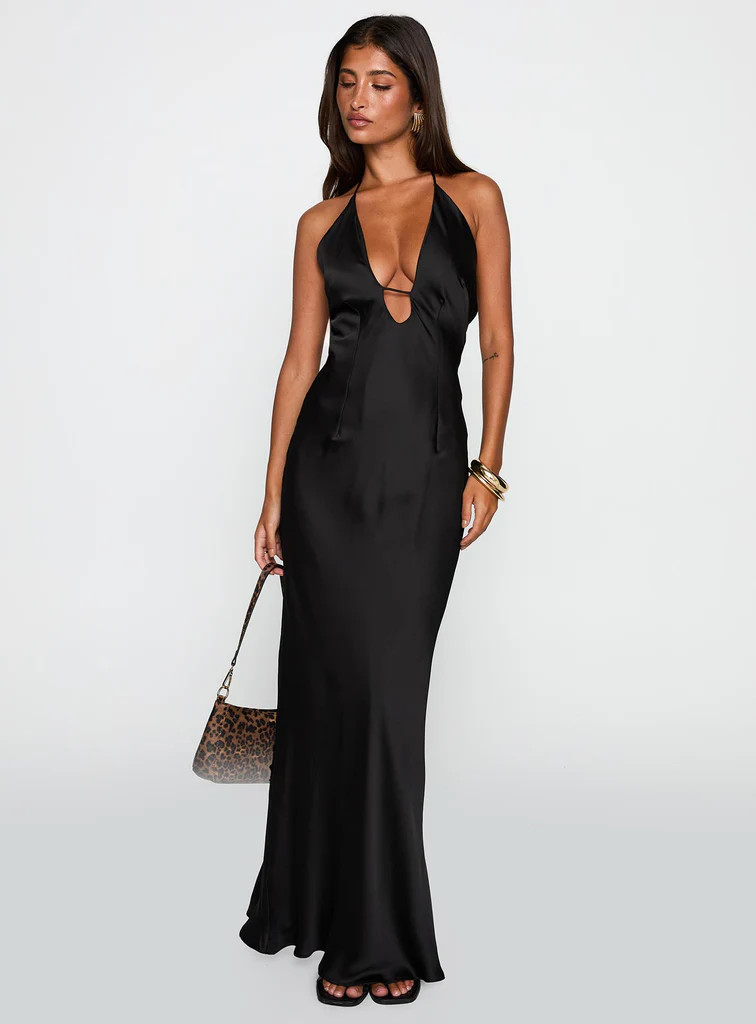 Yasminn Maxi Dress Black | Princess Polly US