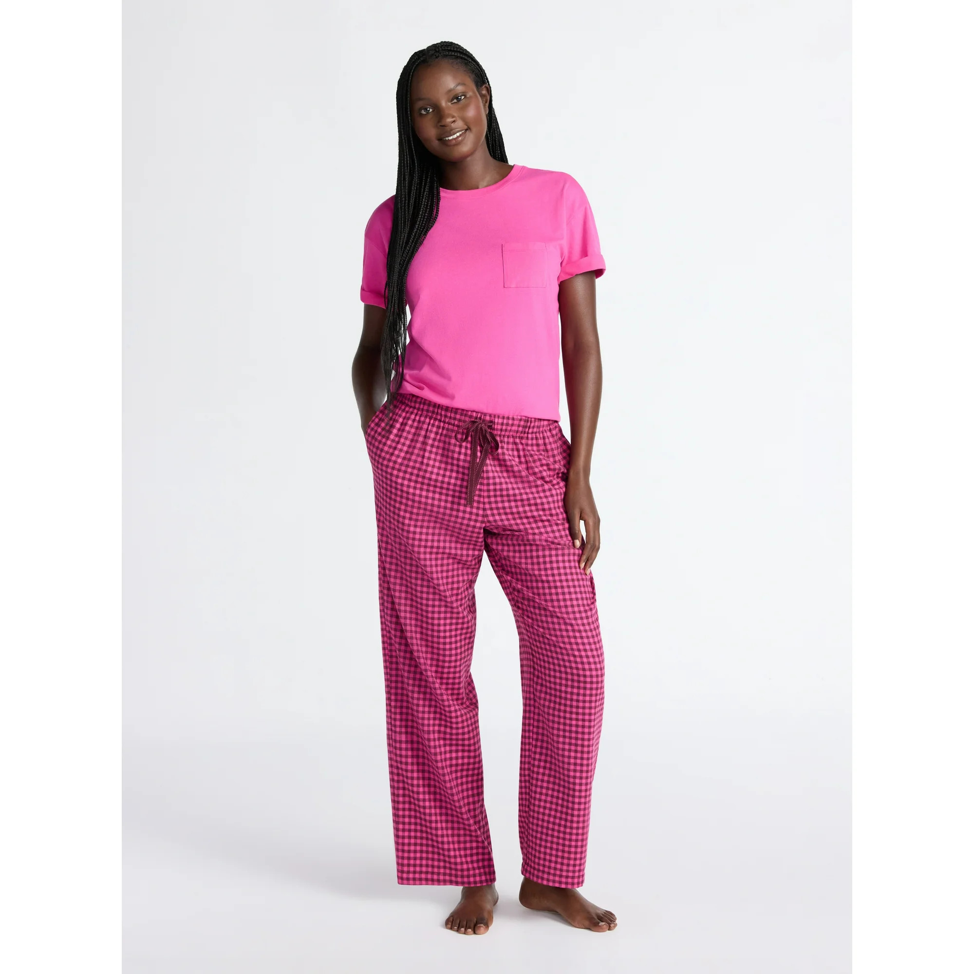 Joyspun Women's Flannel Sleep Pants, 30'' Inseam, Sizes XS-3X - Walmart.com | Walmart (US)