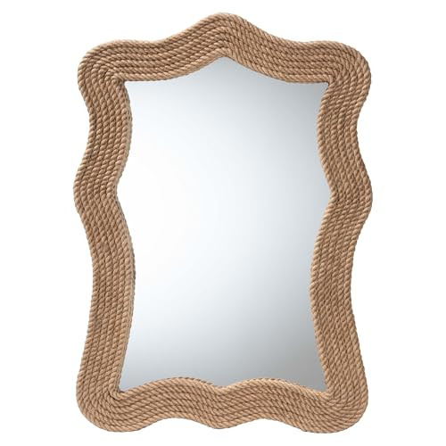 Amazon.com: Bali & pari Quiana Coastal Woven Rope Accent Wall Mirror : Home & Kitchen | Amazon (US)