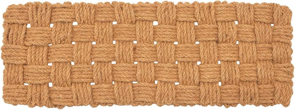 Creative Co-Op Woven Natural Coir Sailor's Knot Double Doormat, 48" L x 16" W x 1" H | Amazon (US)