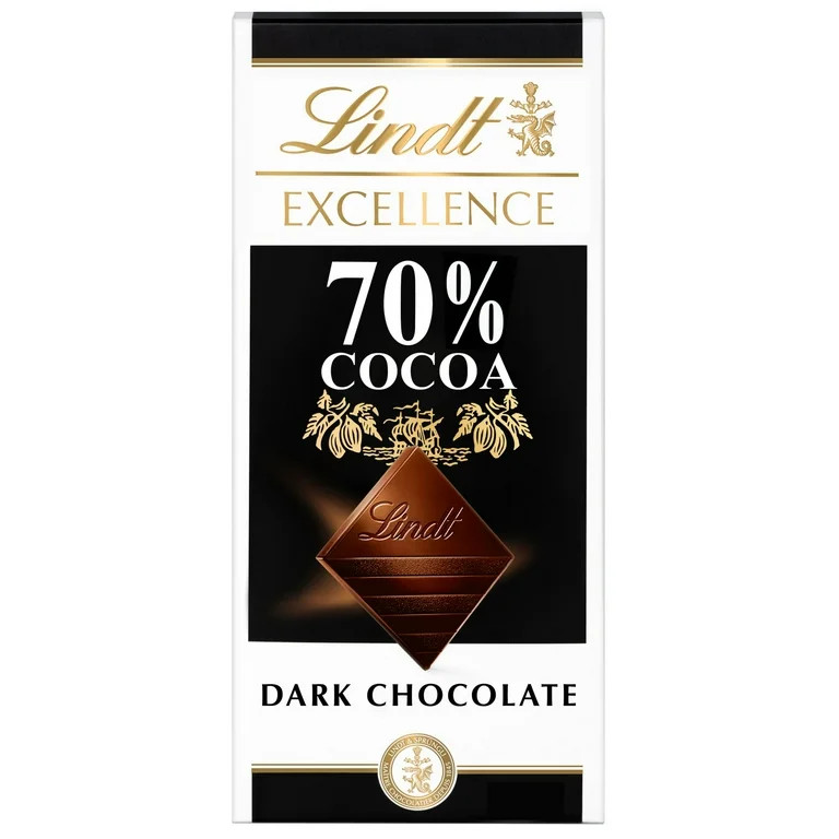 Lindt Excellence 70% Cocoa Dark Chocolate Candy Bar, 3.5 oz, Bar | Walmart (US)