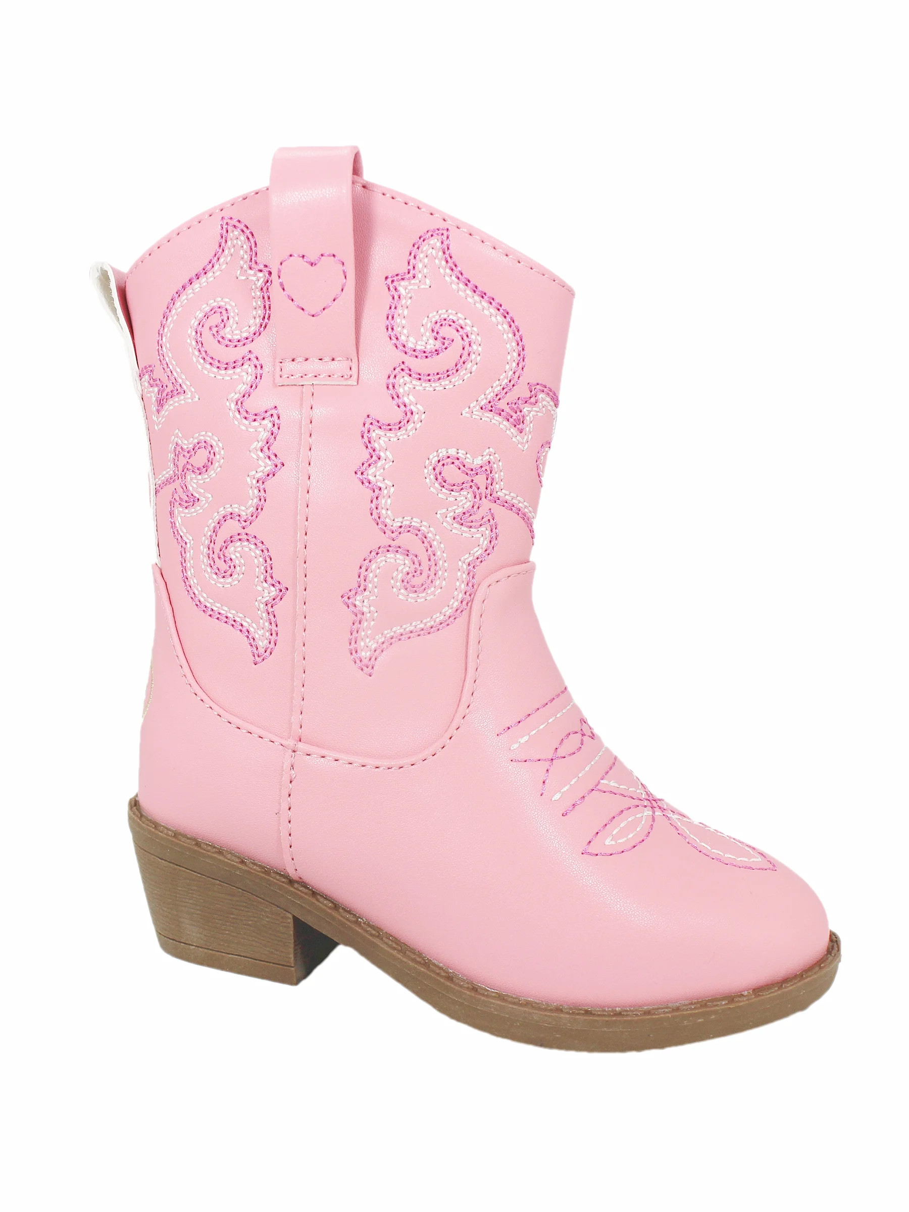 Pawz Little and Big Girls Western Boots, Sizes 5-3 | Walmart (US)