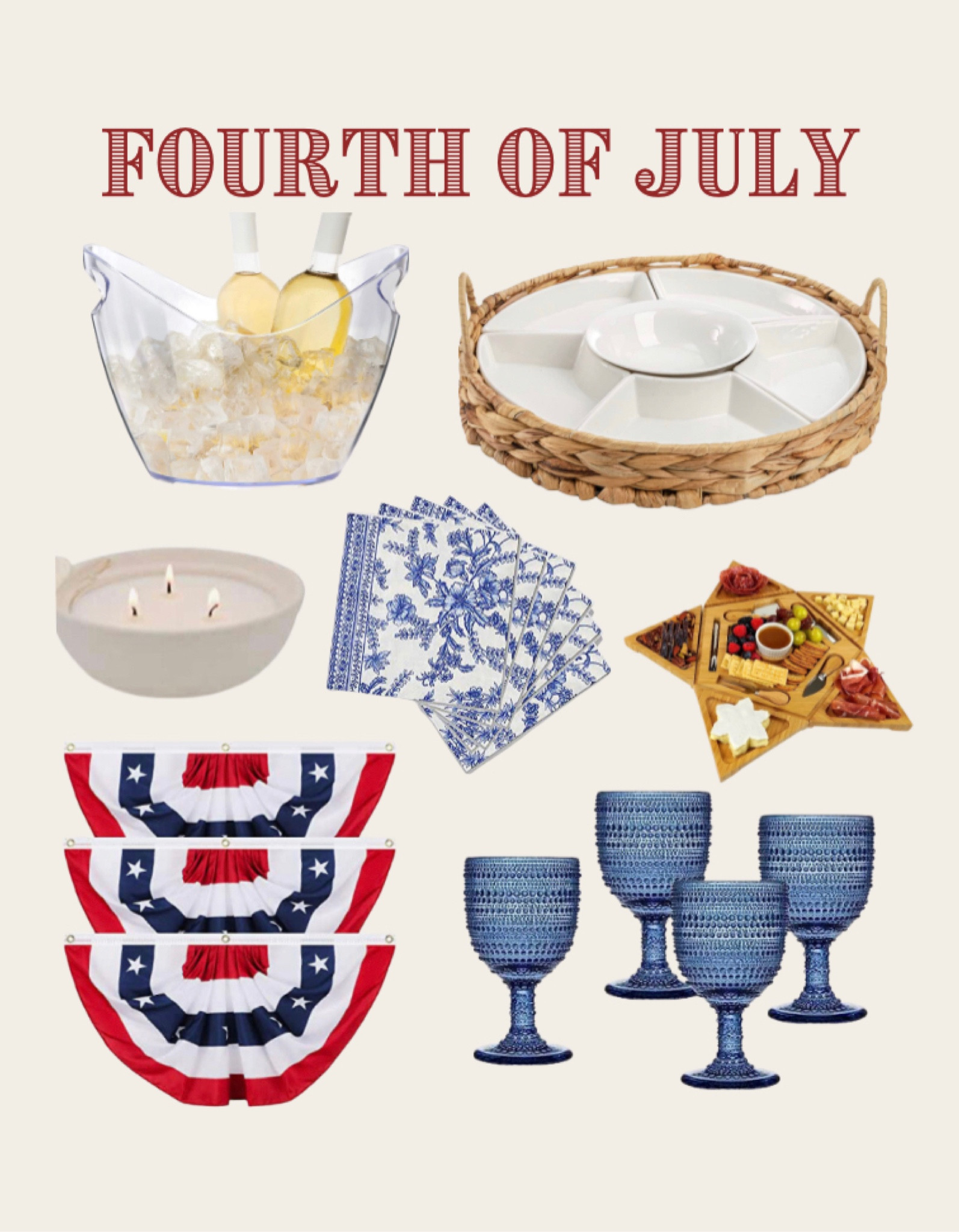 Fourth of July 
Fourth of July decor 
Outdoor entertaining 


#LTKhome #LTKunder50