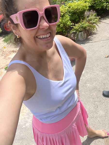 Pretty pink!!! Love this skort! So comfy and under $25!

#LTKmidsize