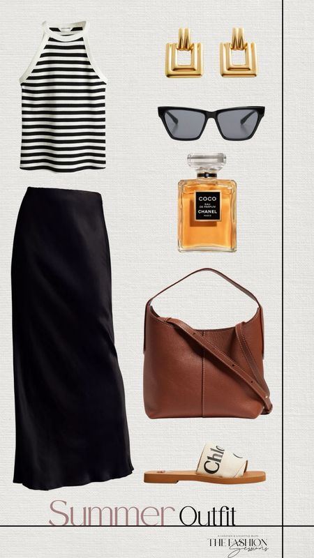 Summer Outfit | Maxi Skirt | Striped Tank | Leather Bag | 

#LTKShoeCrush #LTKStyleTip #LTKSeasonal