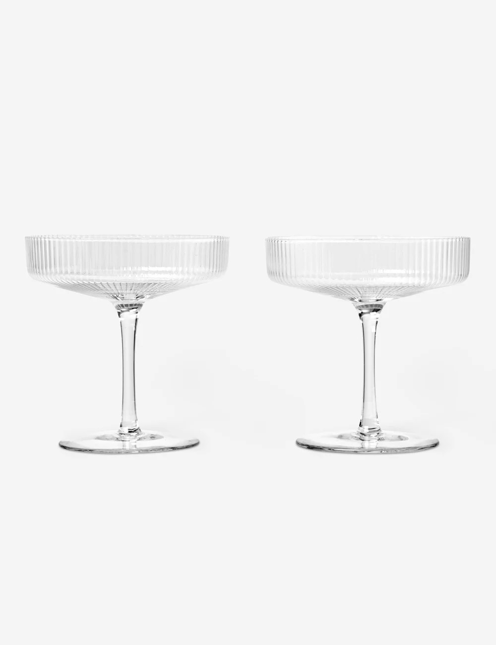 Rian Ripple Champagne Coupe (Set of 2) | Lulu and Georgia 