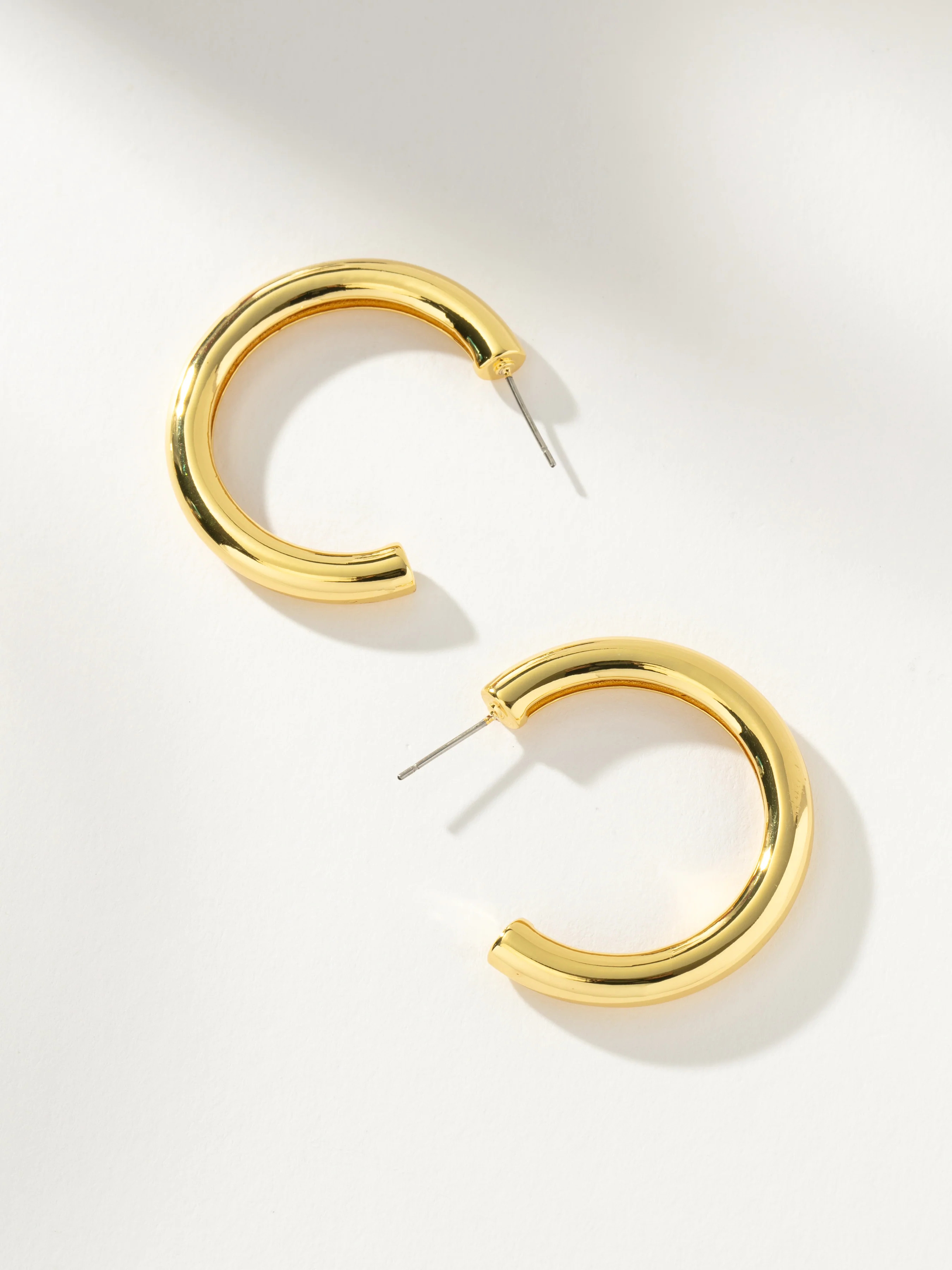 Classic Thick Gold Hoop Earrings | Statement Hoops | Uncommon James | Uncommon James