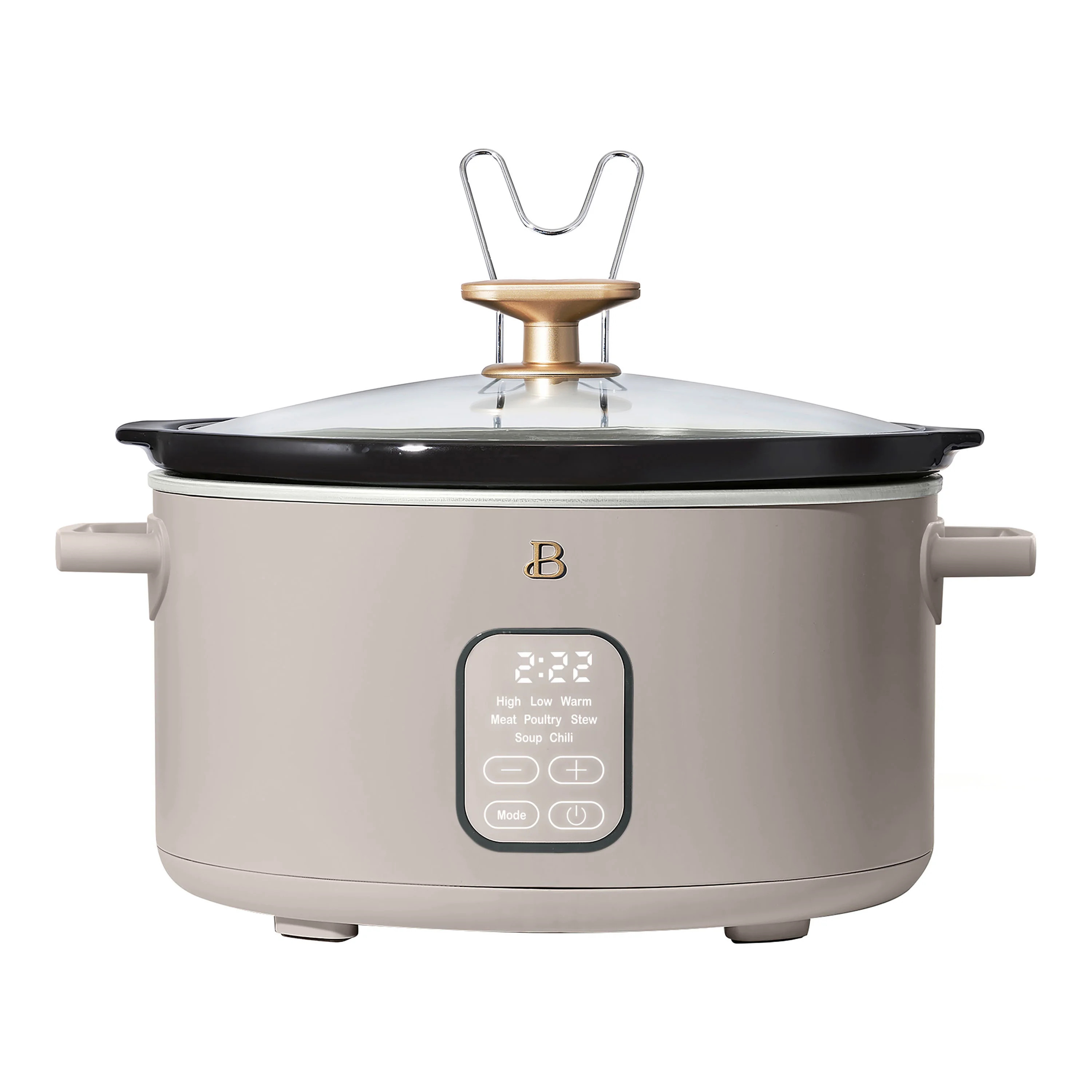 Beautiful 6 Qt Programmable Slow Cooker, Porcini Taupe by Drew Barrymore | Walmart (US)
