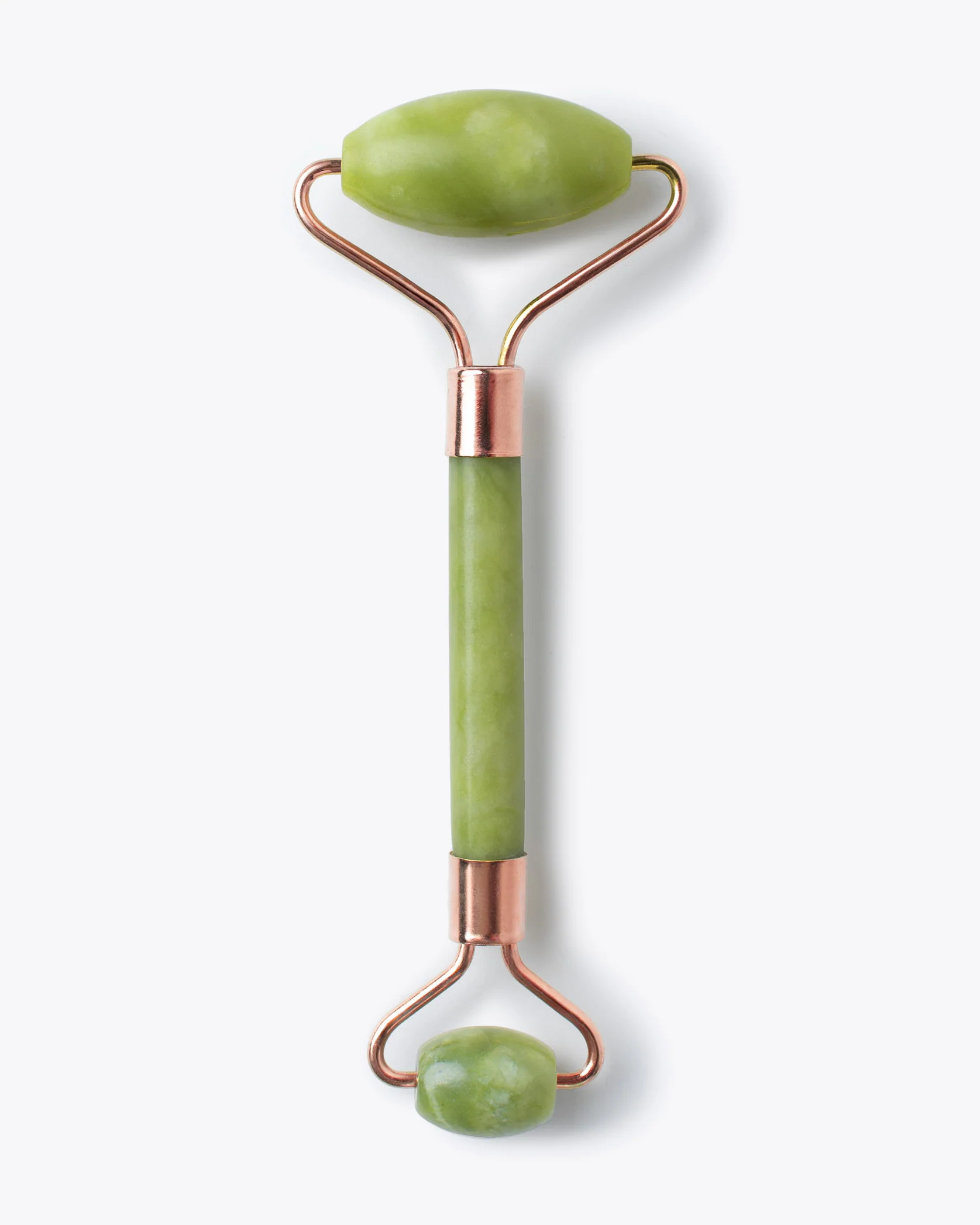 ISLAND JADE Rose Gold Gemstone Facial Roller | Earth Harbor Naturals
