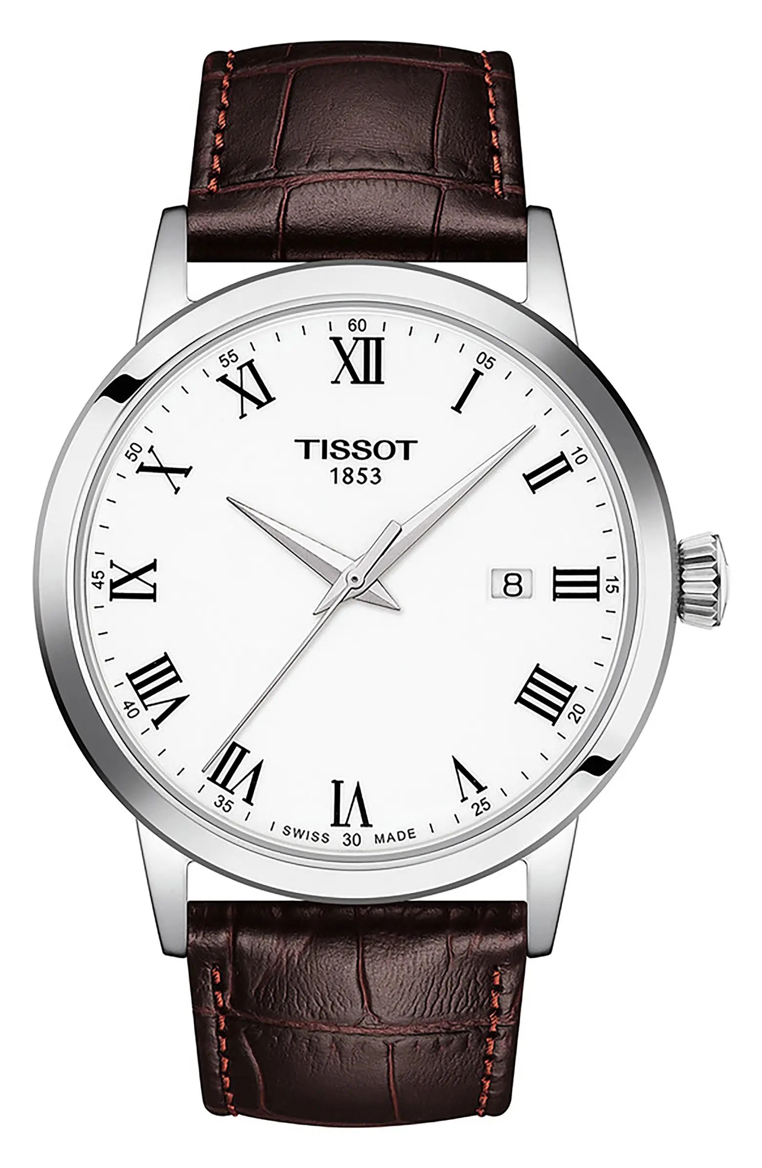 Tissot Classic Dream Leather Strap Watch, 42mm | Nordstrom | Nordstrom