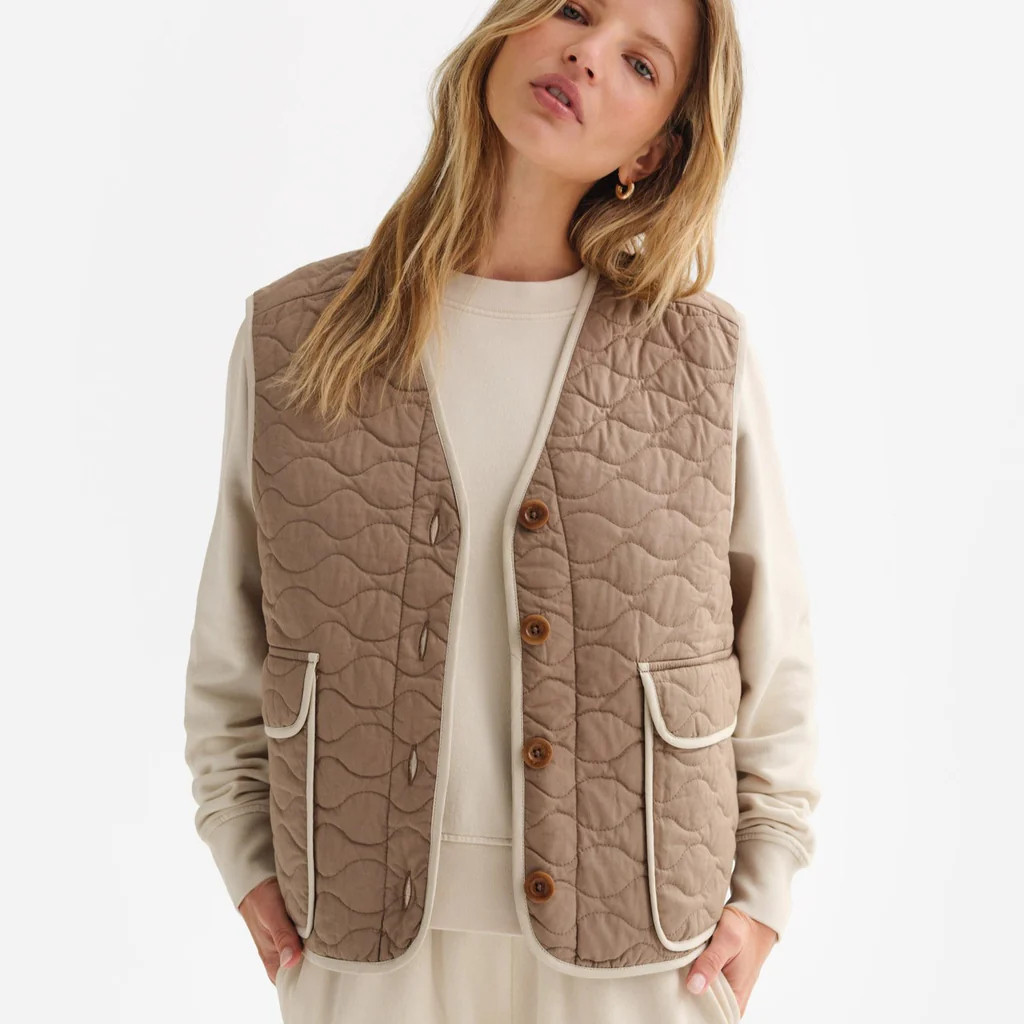 Organic Cotton Quilted Vest | MATE The Label