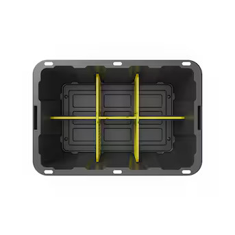 Project Source Medium 27 -Gallons ( 108 -Quarts ) Yellow Stackable Divider | Lowe's