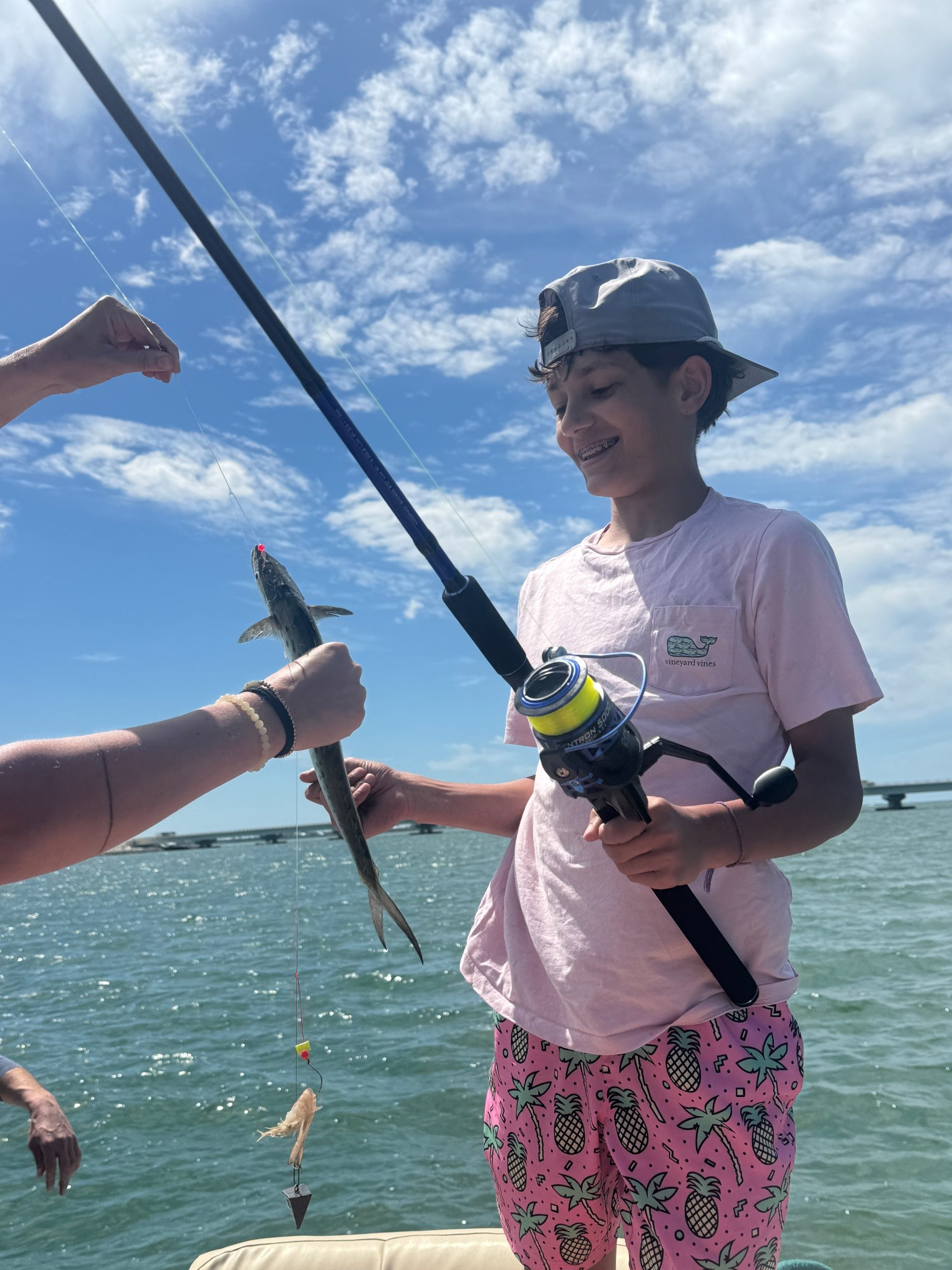 Successful fishing day! The boys love the inner soft layer of these swim trunks. 

#swim #kids #ltk #vineyardvines #spring #springbreak #beach #ltkfamily #vacation 

#LTKSaleAlert #LTKKids #LTKSwim