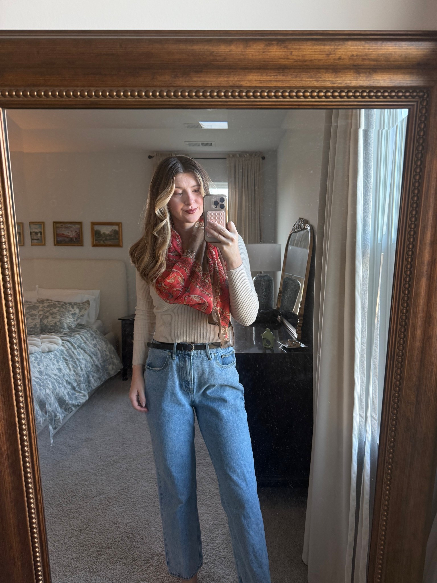 Comfy casual outfit to take my kiddo to the library. Love accessorizing with a scarf. I linked some similar lightweight scarves that are so cute! 

#LTKMidsize #LTKmomlife #LTKootd