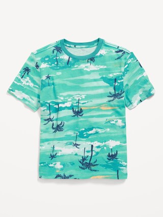 Softest Printed Crew-Neck T-Shirt for Boys | Old Navy | Old Navy (US)