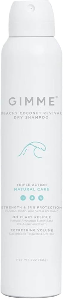 Gimme Beauty - Dry Shampoo Spray, Coconut Beachy Revival - Non Toxic Dry Shampoo for Brunettes, B... | Amazon (US)