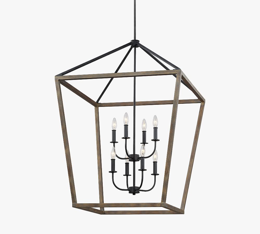 Buford Wood & Iron Chandelier | Pottery Barn (US)