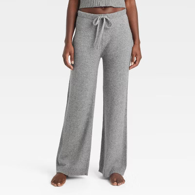 Women's Sweater Wide-Leg Pajama Pants - Auden™ | Target