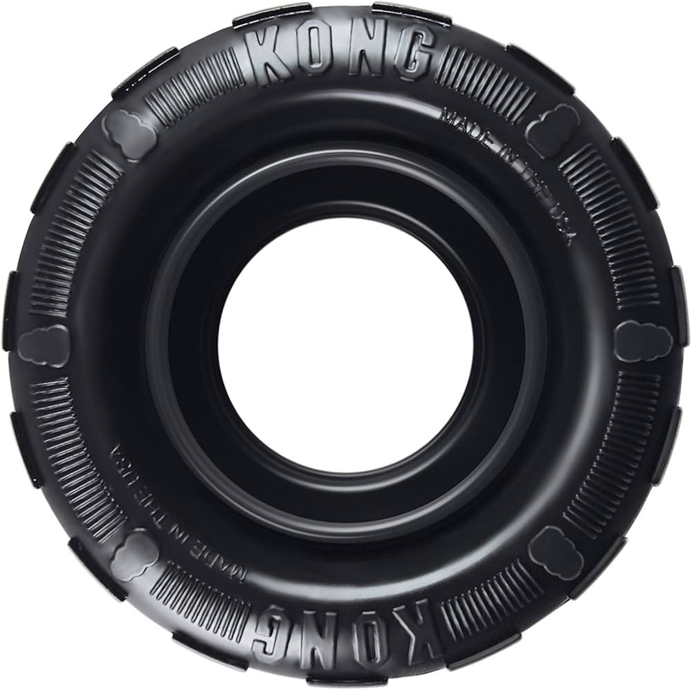 KONG Extreme Tires - KONG's Most Durable Natural Rubber Chew & Fetch Toy - Treat Dispenser Dog Ti... | Amazon (US)