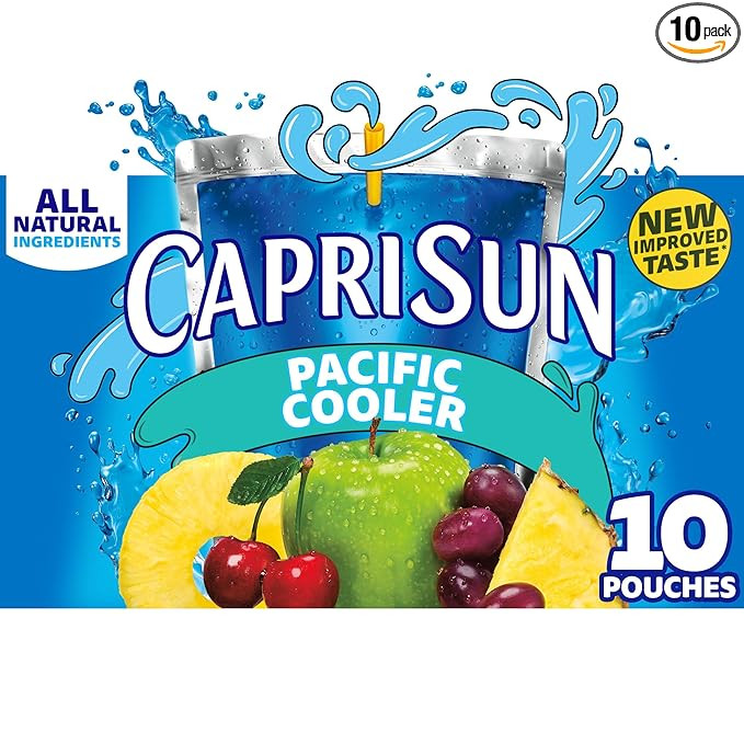 Capri Sun Pacific Cooler Mixed Fruit Flavored Juice Drink Blend, 10 ct Box, 6 fl oz Pouches | Amazon (US)
