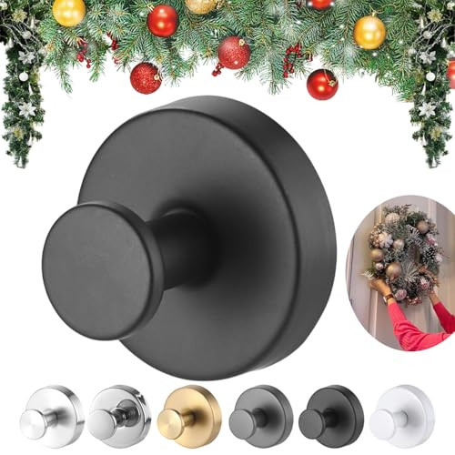 Suction Cup Hooks for Wreaths on Glass, Suction Cup Wreath Hanger, Wreath Door Hanger Suction Cup, Suction Cup Wreath Hooks for Front Door, Hanging 15 Lbs Waterproof & Rustproof (Black, #) | Amazon (CA)