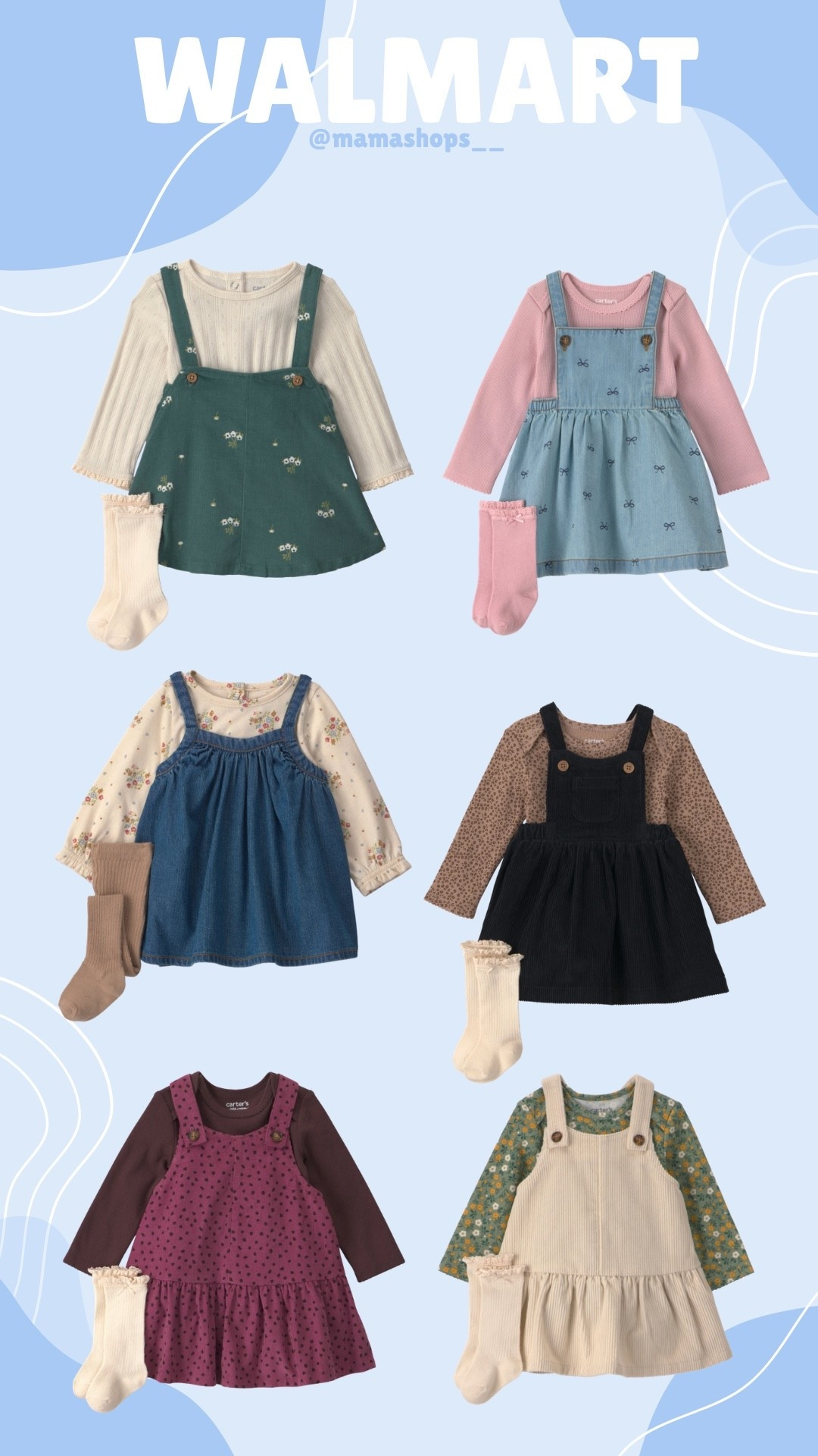 Adorable fall themed 3pc set dresses for baby girl, find them at Walmart !👧🏻🍂

Linking them here for easy access ✨🛍️

(Pink long sleeve option On Sale Now)🚨

#LTKSeasonal #LTKBaby #LTKSaleAlert