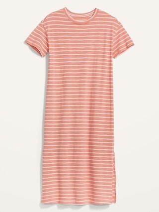 Vintage Striped Midi Shift Dress for Women | Old Navy (CA)