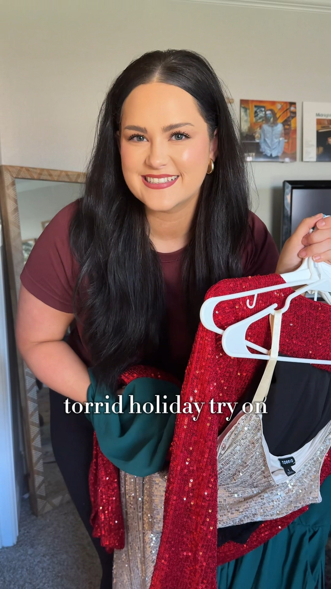 shimmery sparkly holiday dresses new from torrid! Wearing size 1 in everything EXCEPT the skort, wearing size 2 in that piece. 

#LTKPlusSize #LTKMidsize #LTKHoliday