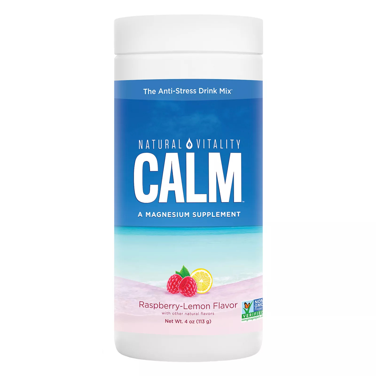 Natural Vitality Calm Magnesium Powder, Raspberry Yellow | Kohl's