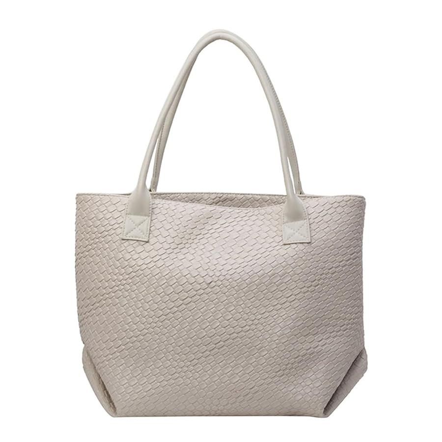 Woven Leather Tote Handbag Fashion Luxury Large Capacity Shoulder Bag | Amazon (US)